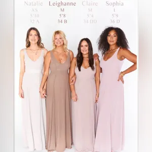 NWT Jenn Pink Maxi Bridesmaids Formal Dress - Size S thumbnail 7