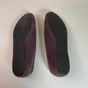 UGG Australia Purple Suede Studded Sheepskin Flats Women’s 6.5 Slip On Loafers thumbnail 7