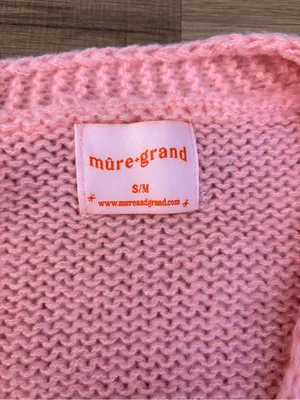 Mure + Grand Strawberry Puff Cardigan Kawaii Pink Red Women’s thumbnail 3