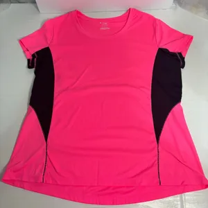 Tek Gear DryTek Hot Pink Athletic Tee XL Mesh High-Low Workout thumbnail 1