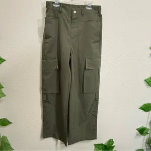 Olive Cargo Pants New Green thumbnail 3
