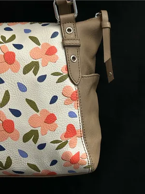 Relic Women’s Floral Print Shoulder Bag in Taupe & Coral thumbnail 11
