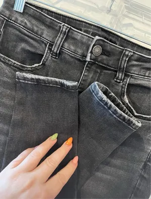American Eagle NWOT Next Level Stretch Highest Rise Black Jegging Size 4 thumbnail 3