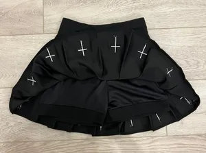 goth y2k emo cross grunge pleated mini skirt ❤︎︎ Black Size XS thumbnail 3