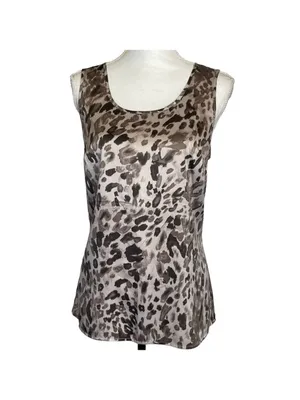 Ann Taylor Loft blouse leopard print thumbnail 2