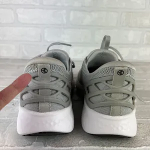 Kizik Athens Sneakers Gray Hands Free Slip On Womens 8 Mens 6.5 Lace Up Comfort thumbnail 4