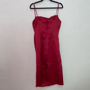 HOUSE OF CB 'Anja' Wine Satin Corset‎ Midi Dress NWOT size XL thumbnail 7