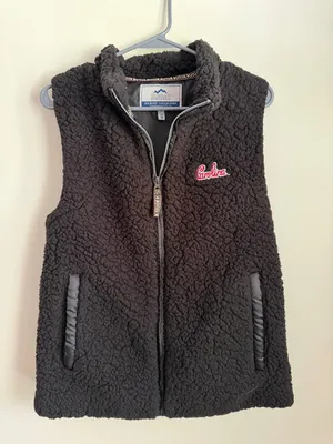 South Carolina Gamecocks Sherpa Vest Womens Medium Black Full Zip Fleece USC thumbnail 1