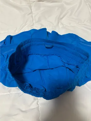 Blue Lululemon Shorts Hotty Hot thumbnail 4