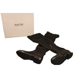 Kenneth Cole Reaction WIND-Y Boots Womens 5 Black Over The Knee Faux Suede NIB thumbnail 3