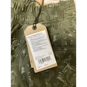 Prana Halle E-Waist Short II Evergreen Camo Green Hiking Shorts Womens 0 5in Ins thumbnail 3