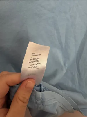 Aritzia TNA Laid Back Boxy Cropped T-shirt Light Blue XS thumbnail 6
