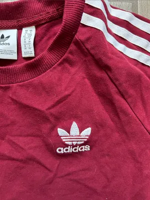 adidas Maroon Midi Dress with White Three Stripes thumbnail 3