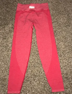 Nwot Pink Seamless Leggings thumbnail 1