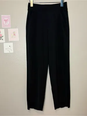 Ashleta wide leg high waisted black pant trouser 0P casual corpcore quiet luxury thumbnail 3