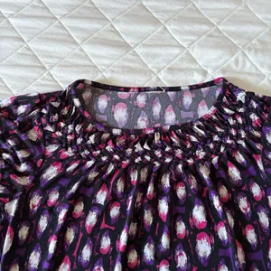 Womens Size Medium Purple Short Sleeve Blouse‎ Peasant Officecore Corporate Goth thumbnail 3