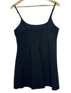 Abercrombie & Fitch Black Spaghetti Strap Slip Dress Shapewear Women Size Medium thumbnail 2