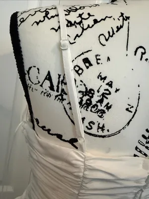 Altar'd State White Ruched Strapless Mini Dress thumbnail 4