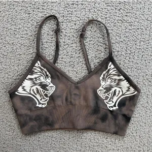 Darc Sport SHE Wolves Seamless Sports Bra Brown Tie Dye 64 of 500 S Adjustable thumbnail 1