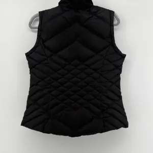 Eddie Bauer Womens Black Quilted Goose Down Puffer Vest Size M Full Zip‎ Outdoor thumbnail 3