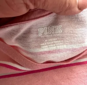 PINK Victorias Secret Womens Short Sleeve Round Neck Crop Top Pink Size Medium thumbnail 7