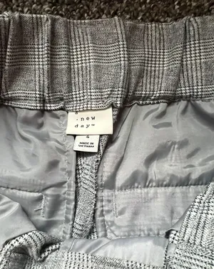 A New Day Plaid Tie Waist Pants thumbnail 2