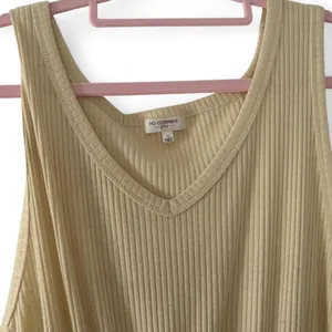 No Comment Plus women's cream/ivory ribbed jumpsuit in size 1X thumbnail 2