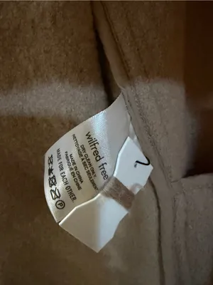 Aritzia Wilfred Cream Tan Teddy Shacket Jacket size XS (oversized) 100% Wool thumbnail 7