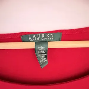 Lauren Ralph Lauren Red‎ Boat Neck Long Sleeve Top Viscose Stretch Large thumbnail 4