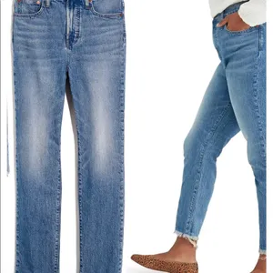 The Perfect Vintage Mom Jeans Raw Hem Size 35 NWT thumbnail 13