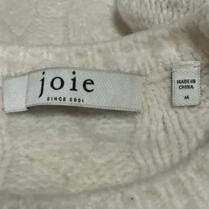 Joie Women's Cream Wool Cable Knit Long Sleeve Crew Neck Sweater Top Size M thumbnail 4