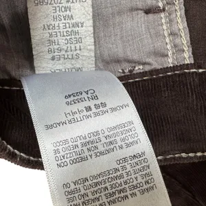 MOTHER The‎ Hustler Ankle Fray Corduroy Pants Hopscotch Brown High Rise Flare 25 thumbnail 13