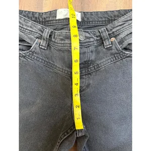 We The Free People Free‎ People Straight Leg Jeans Faded Black Western Yoke 28 thumbnail 4