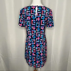 Amanda Uprichard Geometric Bright 80s Style Dress One Piece Two Piece‎ Look Silk thumbnail 8