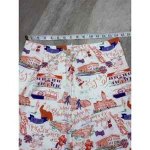 PittyPat’s Clothing Co. Langley Skirt Orange and Purple Clemson Toile Size 4 thumbnail 3