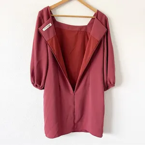 Amanda Uprichard Walsh Mauve Pink Square Neck Feminine Romantic Mini Dress thumbnail 11