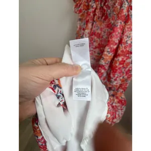 Lulus Posh Petals Red Floral Lurex Cold Shoulder Maxi Dress Size Large‎ Boho thumbnail 6