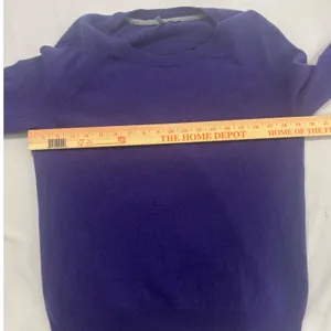 Apt 9 Womens Purple 100% Cashmere Scoop Neck Raglan Sleeve Sweater Size M thumbnail 6