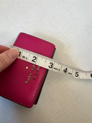 Kate Spade Pink Leather Micro Wallet Mini Designer Luxury thumbnail 2