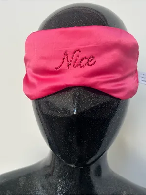 Undiz Hot Pink Satin Sleep Mask thumbnail 1