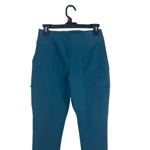 Fabletics High Waisted Hybrid Cargo Pants Short Inseam Teal Blue S Stretch NWT thumbnail 4