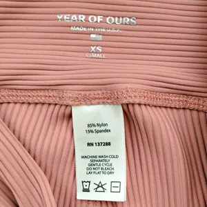Year of Ours Ribbed Jogger Leggings in Rose Lux Yoga Athletic thumbnail 5