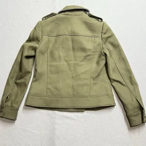 Womens Military‎ Inspired Peacoat Jacket Cotton Spring Casual Utility Preppy thumbnail 3