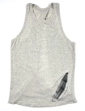 Lululemon Find Your True North Feather Tank Top Small Heathered Gray Yoga EUC‎ thumbnail 1