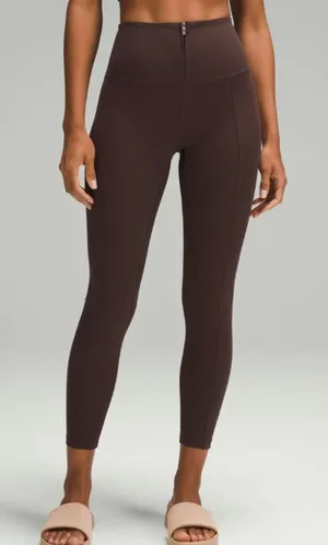 Lululemon Espresso Align High Rise Zip Front Leggings thumbnail 1