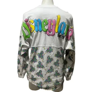 Disney Eats Mickey Mouse Lollipop Spirit Jersey Womens M Long Sleeve Tee thumbnail 9