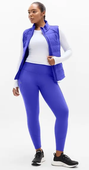 New Athleta 2X Plus Rainier Leggings Borealis Blue/Purple thumbnail 1