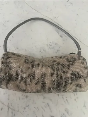 Free People Bailey Beaded Barrell Shoulder Bag Gray thumbnail 7