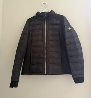 Michael Kors Black Quilted Puffer Jacket thumbnail 1