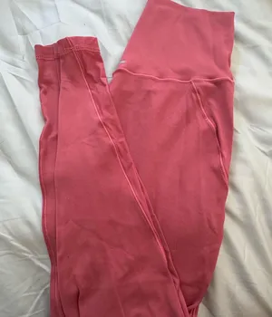 Aerie Coral Leggings with Mesh Detail thumbnail 1